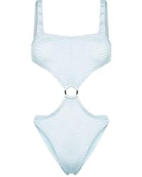 Paramidonna - Olivia Cut-Out Crinkled Swimsuit - Lyst