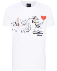 PS by Paul Smith - T-shirt en coton à imprimé graphique - Lyst