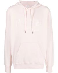 McQueen - Graffiti-logo Print Hoodie Light Pink - Lyst