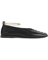 Jil Sander - Ring Whipstitch Anklet Ballet Flats - Lyst