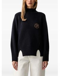 Ermanno Scervino - Logo-Patch High-Neck Sweater - Lyst
