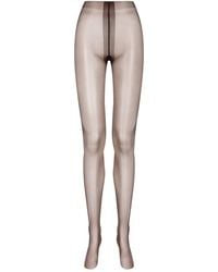 Maison Close - Satin High-Waisted Tights - Lyst