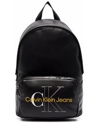 Calvin Klein Bartley Pebble Texture Campus Backpack in Black for 