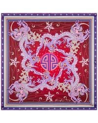 Shanghai Tang - Flying Dragon Silk Scarf - Lyst