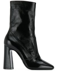 Saint Laurent - Square Toe 100Mm Ankle Boot - Lyst