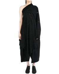 Yohji Yamamoto - Off-Shoulder Asymmetric Pullover - Lyst