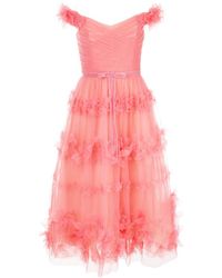 Marchesa notte Gelaagde Jurk - Roze