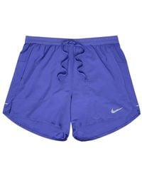 Nike - Logo-Print Drawstring Shorts - Lyst
