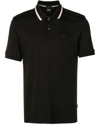 BOSS - Poloshirt Mit Logo-Stickerei - Lyst