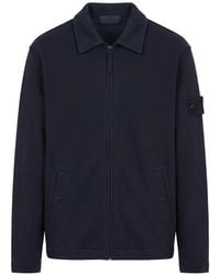 Stone Island - Logo-Patch Zip-Up Sweater - Lyst