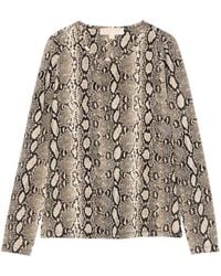 Michael Kors - T-Shirt À Imprimé Peau De Serpent - Lyst