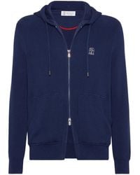 Brunello Cucinelli - Knitted Hooded Jacket - Lyst