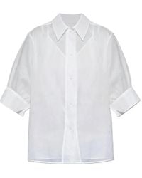 Jil Sander - Camicia A Maniche Corte - Lyst