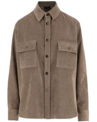 F.it - Corduroy Flap-Pocket Shirt - Lyst