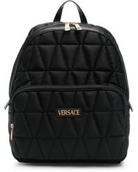 Versace - Rucksack Mit Logo - Lyst