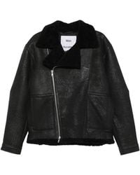 Won Hundred - Remis Shearling-Collar Zip-Up Jacket - Lyst