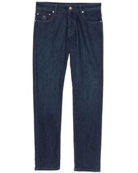 Corneliani - Logo-Embroidered Jeans - Lyst