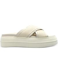 Hogan - Leather Slides - Lyst
