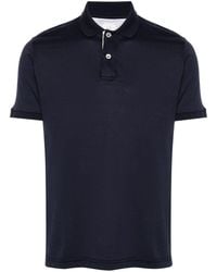 Eleventy - Cotton Jersey Polo Shirt - Lyst