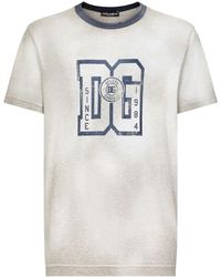 Dolce & Gabbana - Cotton Logo Print T-shirt - Lyst