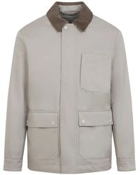 Canali - Jacke Mit Aufgesetzten Taschen - Lyst