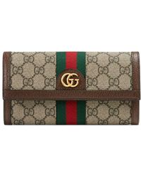 Gucci - Cartera Continental Ophidia GG - Lyst