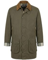 Barbour - Manteau À Col En Velours Côtelé - Lyst
