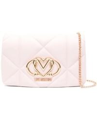 Love Moschino - ロゴプレート ショルダーバッグ - Lyst