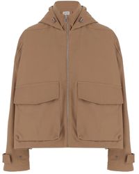 ARMARIUM - High-Collar Patch-Pocket Hooded Jacket - Lyst