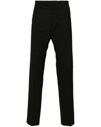 MM6 by Maison Margiela - Panelled Pinstripe Tailored Trousers - Lyst
