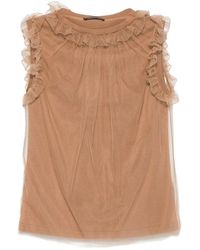 Fabiana Filippi - T-Shirt À Volants - Lyst