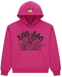 Sp5der - Graphic-Print Hoodie - Lyst