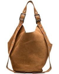 Dondup - Big Suede Shoulder Bag - Lyst