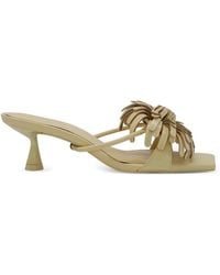 Cult Gaia - Alora Floral-Appliqué Heeled Sandals - Lyst
