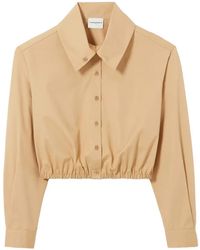Claudie Pierlot - Cropped High Neck Shirt - Lyst