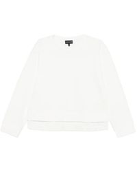 Emporio Armani - Logo Cotton Sweatshirt - Lyst