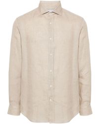 Brunello Cucinelli - Long-sleeves Linen Shirt - Lyst