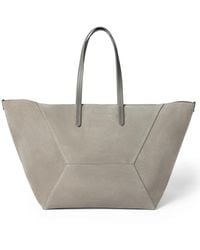 Brunello Cucinelli - Large Bc Duo Suede Tote Bag - Lyst