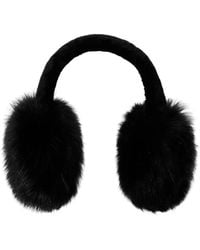 Burberry - Tonal Shearling Earmuffs - Lyst