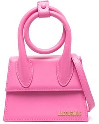 Jacquemus - Le Chiquito Noeud Medium Leather Top-handle Bag - Lyst