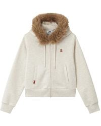 Chocoolate - Faux-Fur Trim Hoodie - Lyst