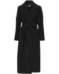 Marella - Belted Notch-Lapels Coat - Lyst