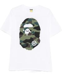 A Bathing Ape - Ape Head Camouflage-Print T-Shirt - Lyst