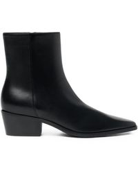 SCAROSSO - Ambra Square-Toe Ankle Boots - Lyst