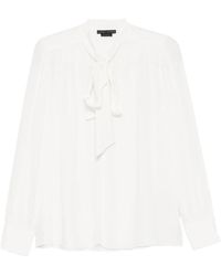 Alice + Olivia - Thayer Tie Long-Sleeve Blouse - Lyst