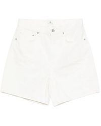 Anine Bing - Kat Logo-Patch Shorts - Lyst