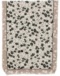 Marc O' Polo - Floral-Print Frayed Scarf - Lyst