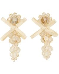 Simone Rocha - Embellished Bow Earrings - Lyst