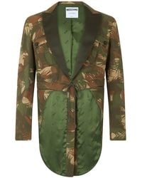 Moschino - Camouflage-Print Notched-Collar Jacket - Lyst