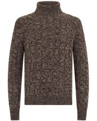 Fedeli - Cable-Knit Roll-Neck Sweater - Lyst
